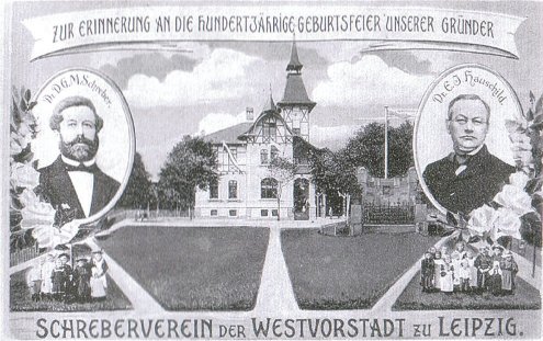 Koloniträdgården Schrebergärten anlades 1864 i Leipzig av läkaren Moritz Schreber och rektorn Ernst Innozenz Hauschild.