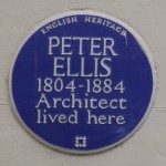 English Heritage Blue Plaque på 40 Falkner Square