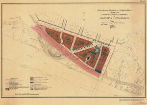 Stadsplan för Rörstrand 1917